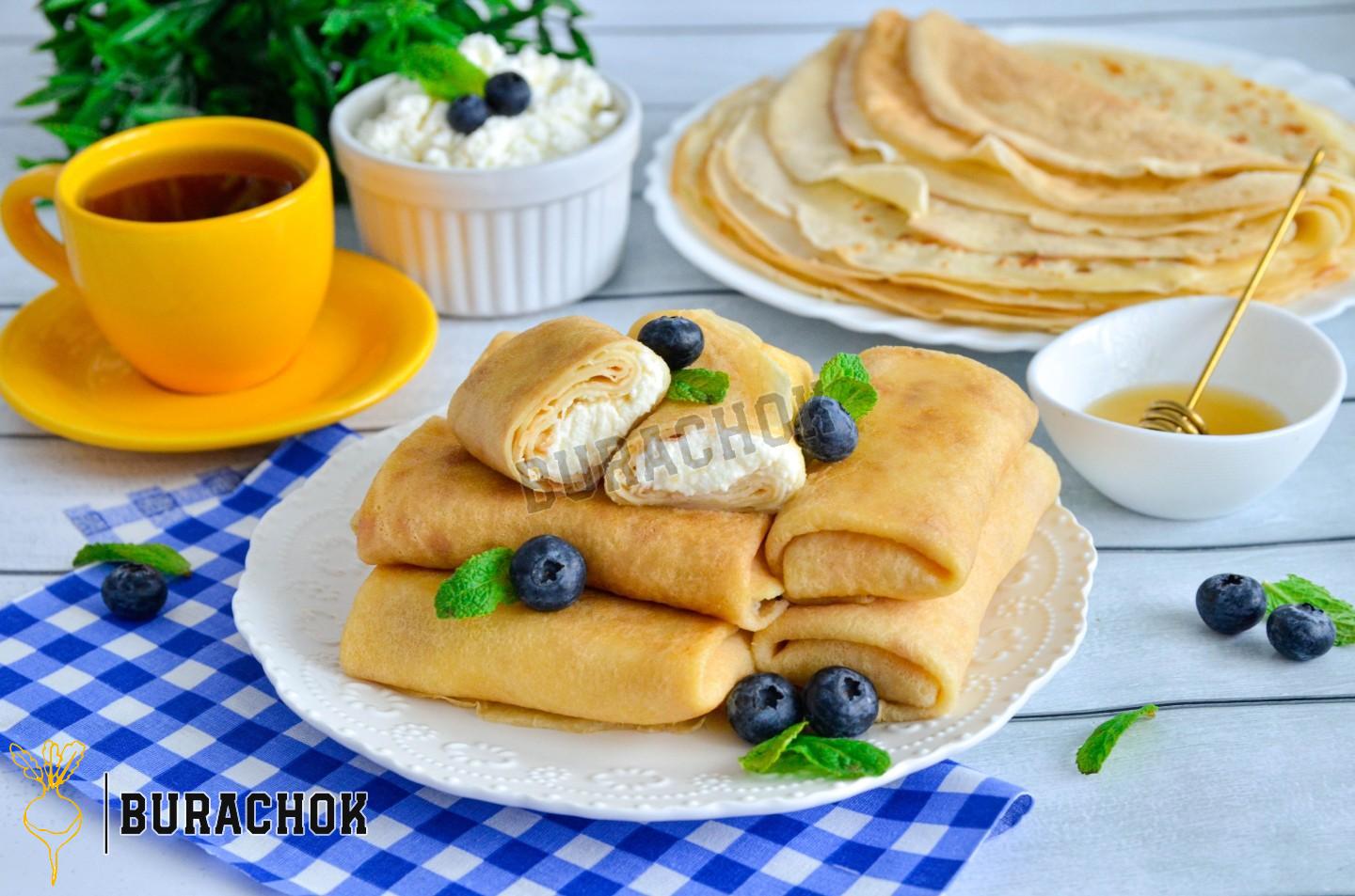 Тонкі млинці для фарширування