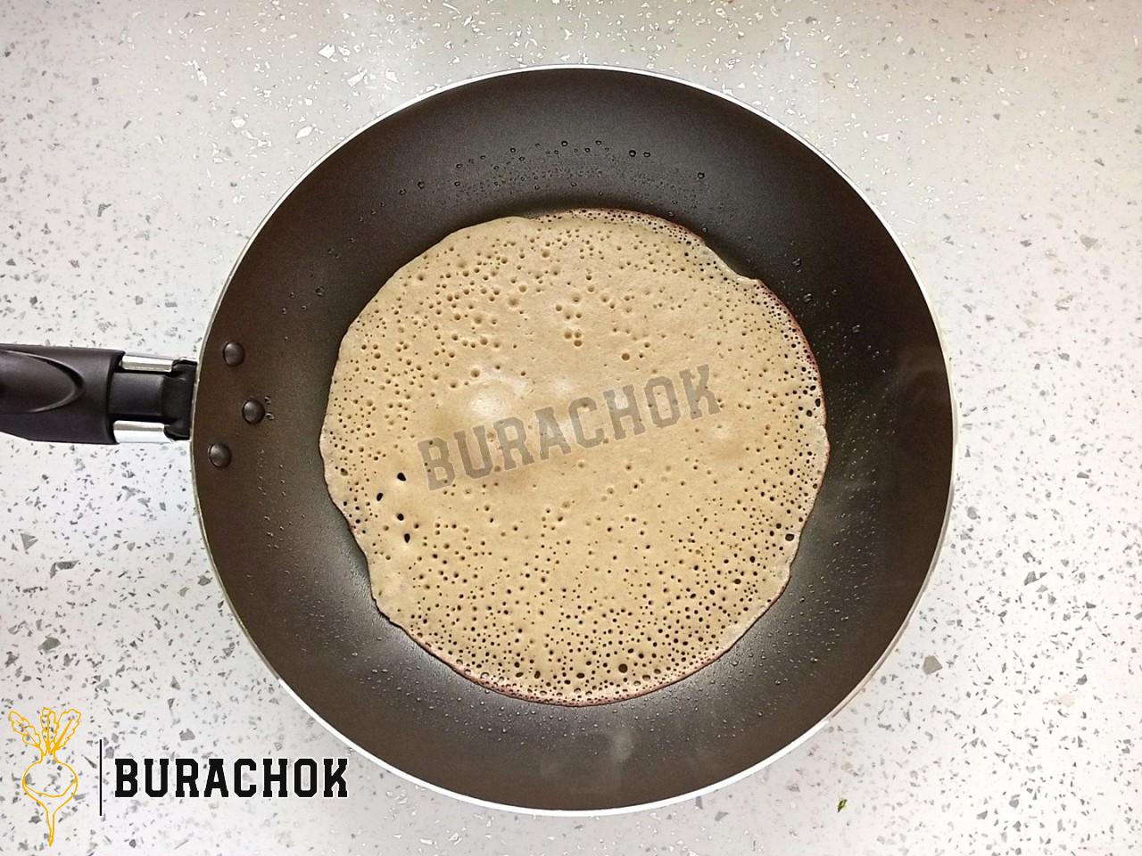 Млинці з житнього борошна на молоці