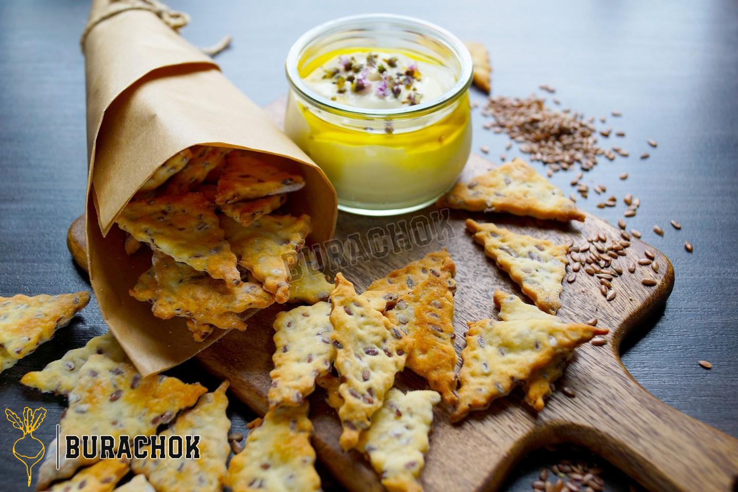Лляне печиво з лляними насінням