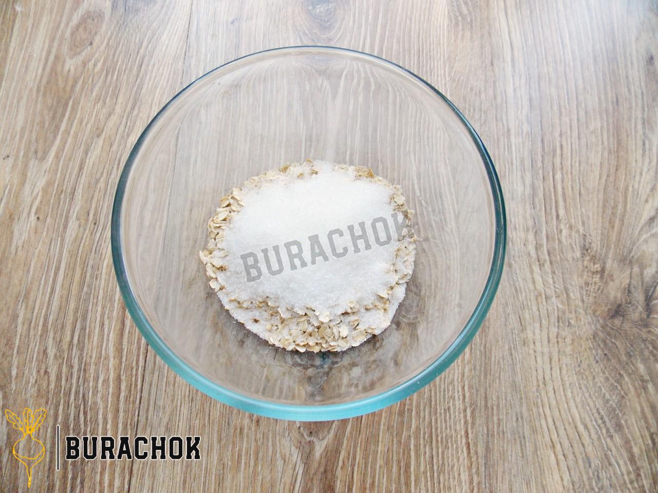 Печиво з вівсяних пластівців з медом