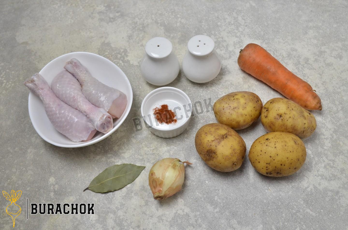Суп бульйон курячий з картоплею